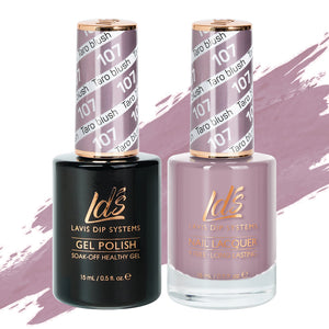  LDS Gel Nail Polish Duo - 107 Taro Blush by LDS sold by DTK Nail Supply