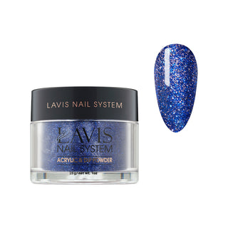  Lavis Acrylic Powder - 108 Golden Hour - Blue, Glitter Colors by LAVIS NAILS sold by DTK Nail Supply