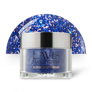 Lavis Acrylic Powder - 108 Golden Hour - Blue, Glitter Colors by LAVIS NAILS sold by DTK Nail Supply