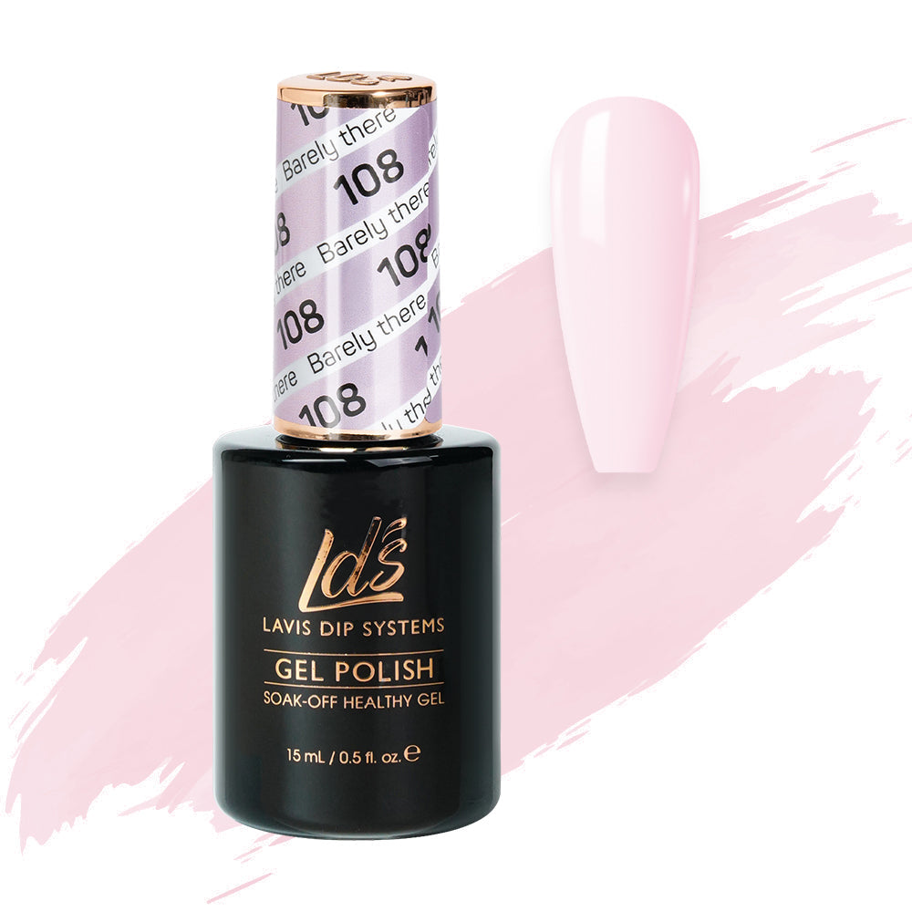  LDS Hema Free Gel Polish 108 - Barely There by LDS HEMA FREE GEL POLISH sold by DTK Nail Supply