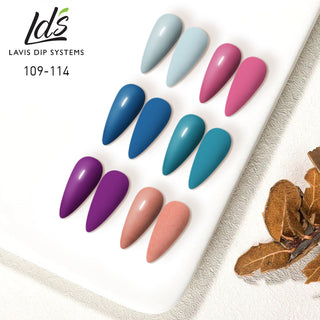  LDS Healthy Gel Color Set (6 colors): 109 to 114 by LDS sold by DTK Nail Supply