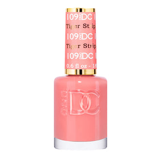 DND DC Nail Lacquer - 109 Coral Colors - Tiger Stripes