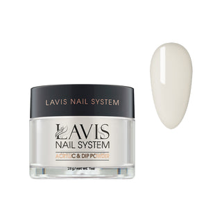  Lavis Acrylic Powder - 109 Lotus Petal - White Colors by LAVIS NAILS sold by DTK Nail Supply