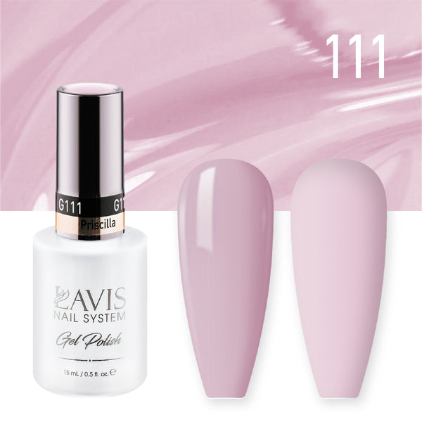 Lavis Gel Nail Polish Duo - 111 Pink Colors - Priscilla by LAVIS NAILS sold by DTK Nail Supply