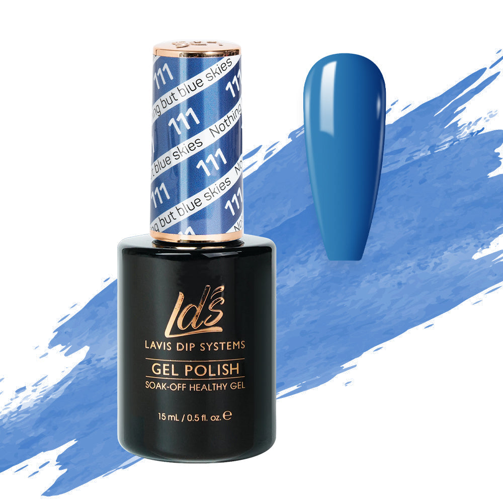  LDS Hema Free Gel Polish 111 - Nothing But Blue Skies by LDS HEMA FREE GEL POLISH sold by DTK Nail Supply