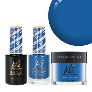  LDS 3 in 1 - 111 Nothing But Blue Skies - Dip, Gel & Lacquer Matching by LDS sold by DTK Nail Supply