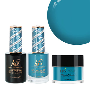 LDS 3 in 1 - 112 Ocean Eyes - Dip, Gel & Lacquer Matching by LDS sold by DTK Nail Supply