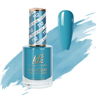  LDS 112 Ocean Eyes - LDS Healthy Nail Lacquer 0.5oz by LDS sold by DTK Nail Supply