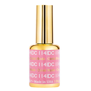 DND DC Gel Polish - 114 Pink Colors - Coral Nude