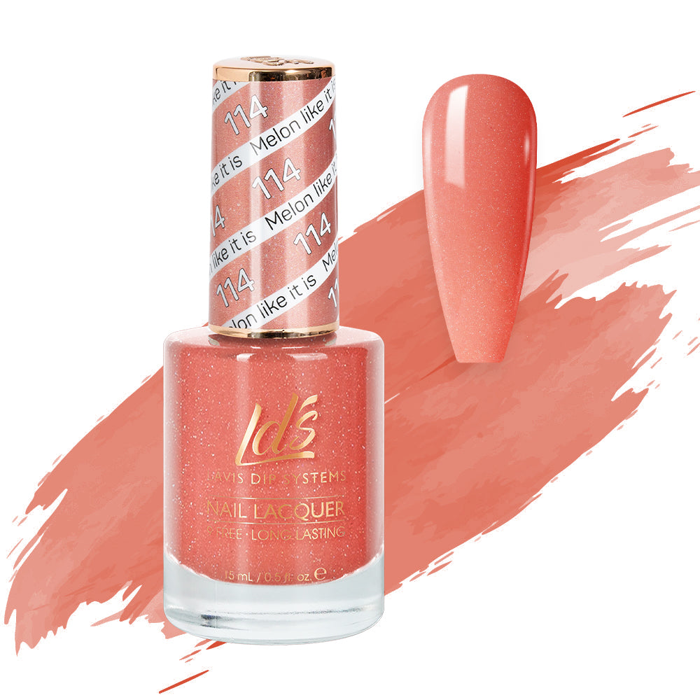  LDS Nail Lacquer - 114 Melon Like It Is by LDS sold by DTK Nail Supply
