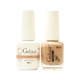  Gelixir Gel Nail Polish Duo - 115 Brown Colors by Gelixir sold by DTK Nail Supply