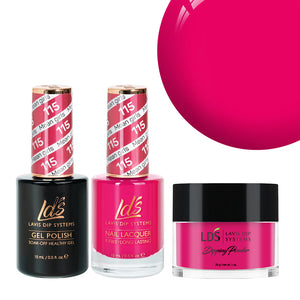  LDS 3 in 1 - 115 Mean Girls - Dip, Gel & Lacquer Matching by LDS sold by DTK Nail Supply