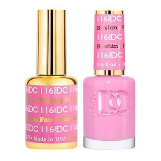  DND DC Gel Nail Polish Duo - 116 Pink Colors - Blushing Face by DND DC sold by DTK Nail Supply