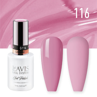  Lavis Gel Nail Polish Duo - 116 Pink Colors - Loveable by LAVIS NAILS sold by DTK Nail Supply