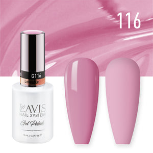 Lavis Gel Nail Polish Duo - 116 Pink Colors - Loveable by LAVIS NAILS sold by DTK Nail Supply