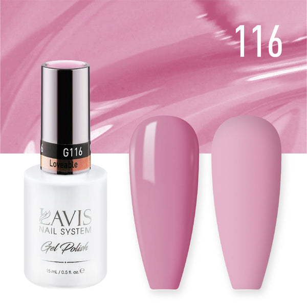 Lavis Gel Polish 116 - Pink Colors - Loveable by LAVIS NAILS sold by DTK Nail Supply