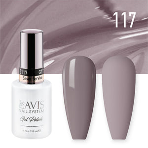 Lavis Gel Polish 117 - Gray Colors - Silver Service by LAVIS NAILS sold by DTK Nail Supply