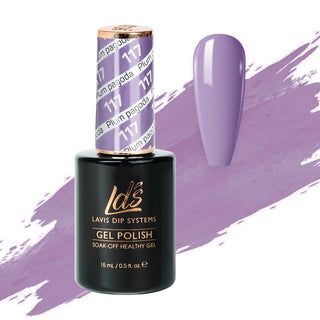  LDS Gel Polish 117 - Purple Colors - Plum Pagoda by LDS sold by DTK Nail Supply