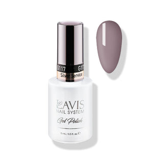 Lavis Gel Polish 117 - Gray Colors - Silver Service by LAVIS NAILS sold by DTK Nail Supply