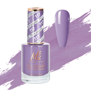  LDS Nail Lacquer - 117 Plum Pagoda by LDS sold by DTK Nail Supply