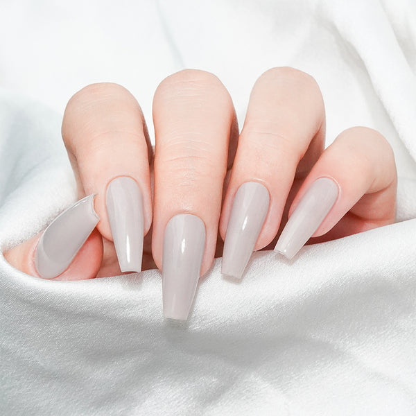 Lavis Gel Nail Polish Duo - 117 Gray Colors - Silver Service by LAVIS NAILS sold by DTK Nail Supply