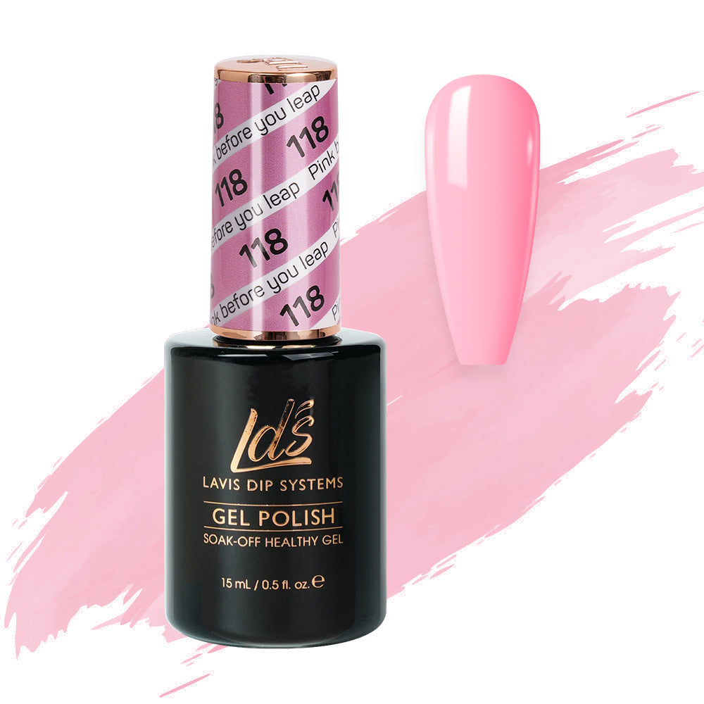  LDS Hema Free Gel Polish 118 - Pink Before You Leap by LDS HEMA FREE GEL POLISH sold by DTK Nail Supply