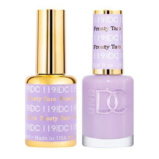  DND DC Gel Nail Polish Duo - 119 Purple Colors - Frosty Taro by DND DC sold by DTK Nail Supply