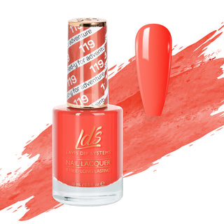  LDS 119 Red-Y For Adventure - LDS Healthy Nail Lacquer 0.5oz by LDS sold by DTK Nail Supply