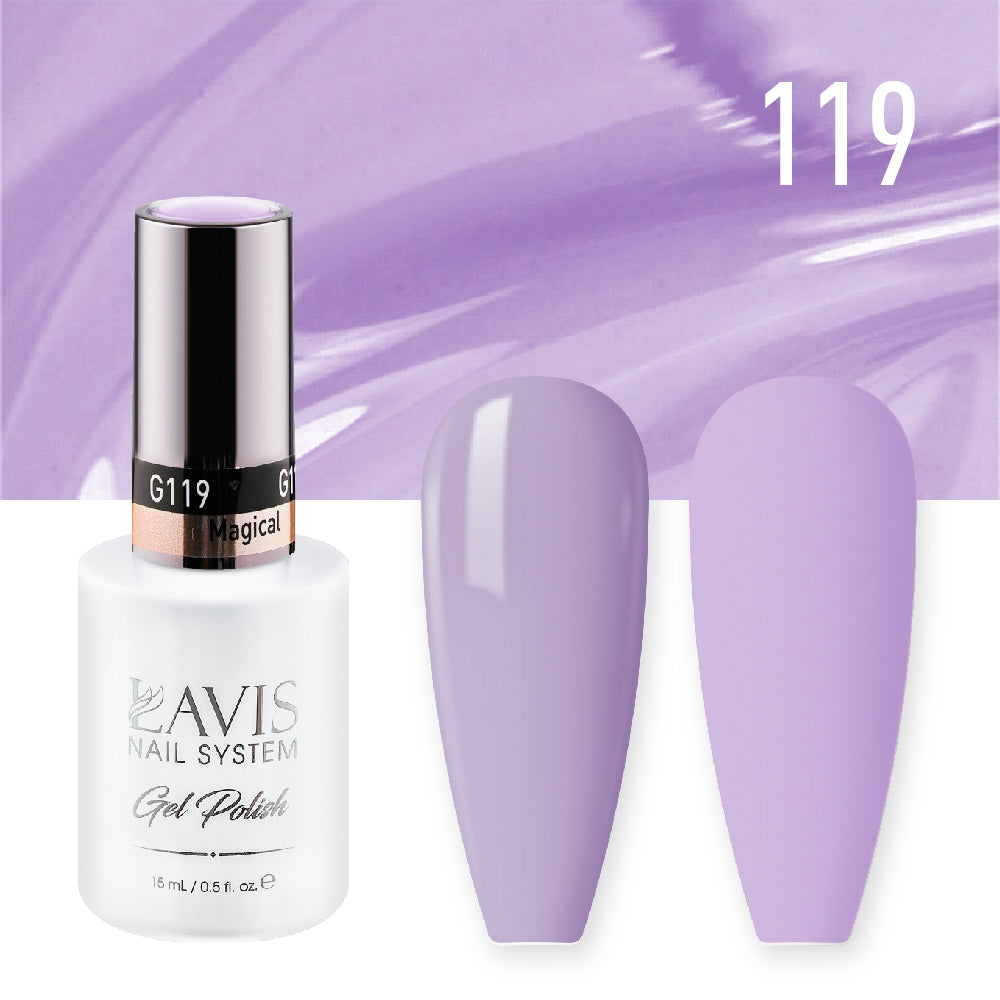 Lavis Gel Polish 119 - Violet Colors - Magical by LAVIS NAILS sold by DTK Nail Supply