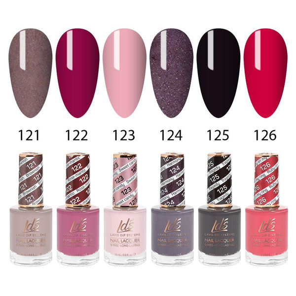  LDS Healthy Nail Lacquer Set (6 colors): 121 to 126 by LDS sold by DTK Nail Supply