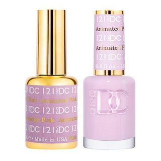  DND DC Gel Nail Polish Duo - 121 Purple Colors - Animated Pink by DND DC sold by DTK Nail Supply