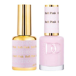  DND DC Gel Nail Polish Duo - 122 Soft Pink by DND DC sold by DTK Nail Supply