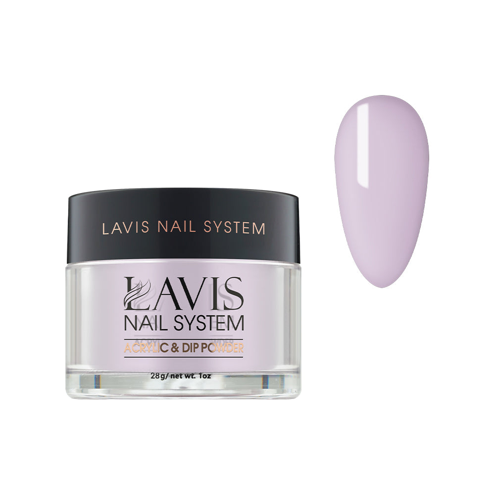 Lavis Acrylic Powder - 122 Feathery Lilac - Violet Colors by LAVIS NAILS sold by DTK Nail Supply