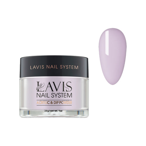Lavis Acrylic Powder - 122 Feathery Lilac - Violet Colors by LAVIS NAILS sold by DTK Nail Supply