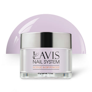 Lavis Acrylic Powder - 122 Feathery Lilac - Violet Colors by LAVIS NAILS sold by DTK Nail Supply