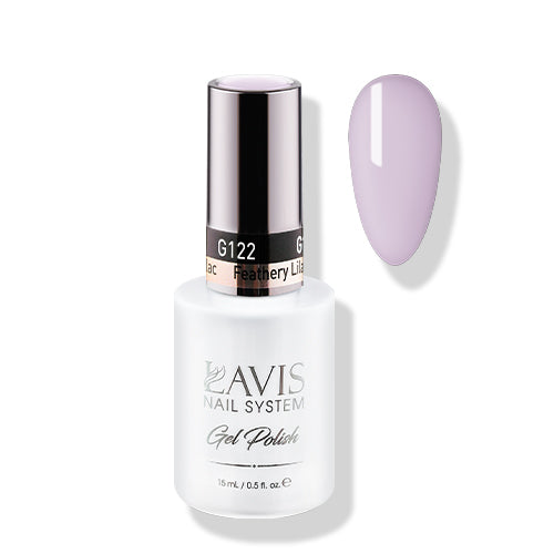 Lavis Gel Polish 122 - Violet Colors - Feathery Lilac by LAVIS NAILS sold by DTK Nail Supply
