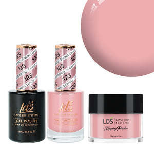 LDS 3 in 1 - 123 Sweet Candy - Dip, Gel & Lacquer Matching by LDS sold by DTK Nail Supply