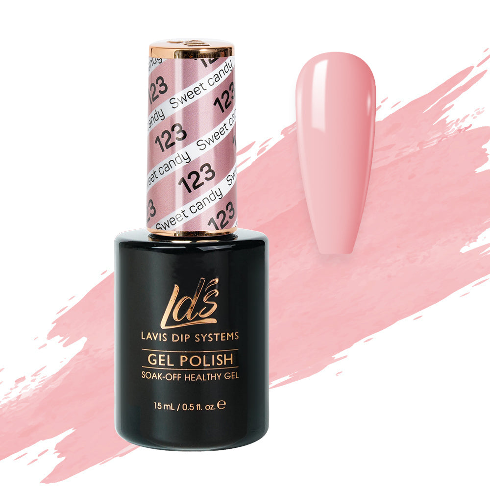  LDS Hema Free Gel Polish 123 - Sweet Candy by LDS HEMA FREE GEL POLISH sold by DTK Nail Supply