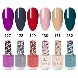  LDS Healthy Nail Lacquer Set (6 colors): 127 to 132 by LDS sold by DTK Nail Supply