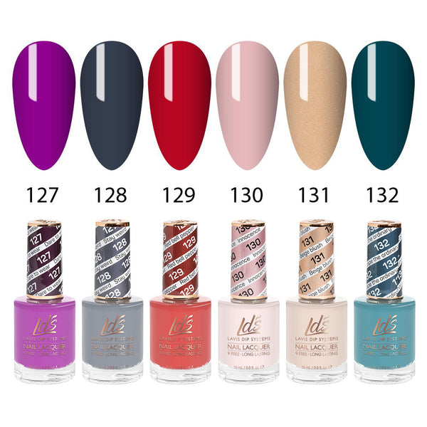  LDS Healthy Nail Lacquer Set (6 colors): 127 to 132 by LDS sold by DTK Nail Supply