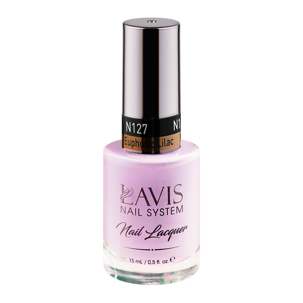 LAVIS Nail Lacquer - 127 Euphoric Lilac - 0.5oz by LAVIS NAILS sold by DTK Nail Supply