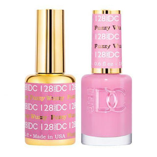  DND DC Gel Nail Polish Duo - 128 Pink Colors - Fuzzy Wuzzy by DND DC sold by DTK Nail Supply