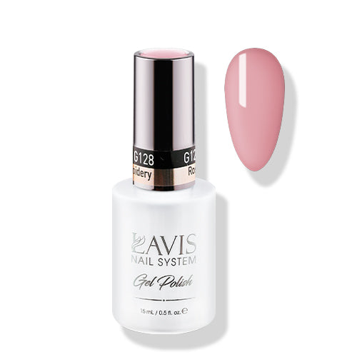Lavis Gel Polish 128 - Vintage Rose Colors - Rose Embroidery by LAVIS NAILS sold by DTK Nail Supply