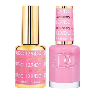  DND DC Gel Nail Polish Duo - 129 Pink Colors - Jazzberry Jam by DND DC sold by DTK Nail Supply