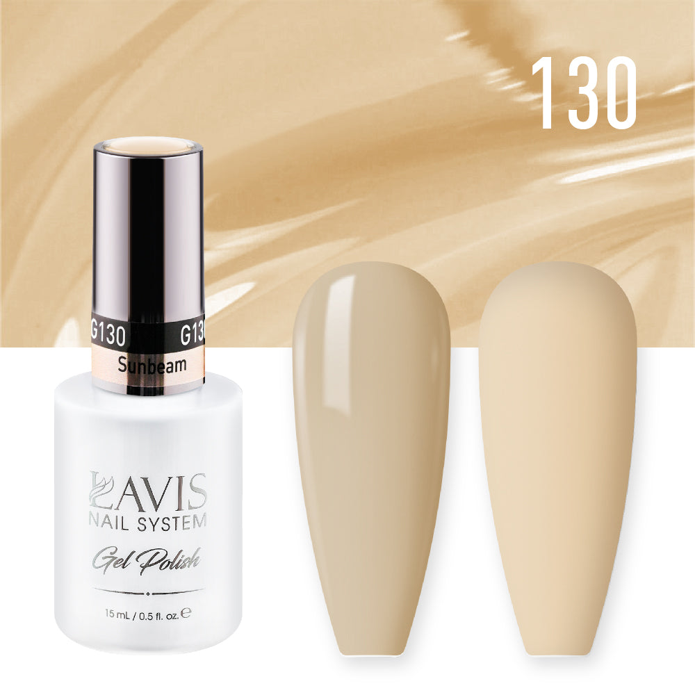 LAVIS Nail Lacquer - 130 Sunbeam - 0.5oz by LAVIS NAILS sold by DTK Nail Supply