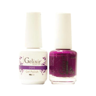  Gelixir Gel Nail Polish Duo - 131 Purple Colors by Gelixir sold by DTK Nail Supply