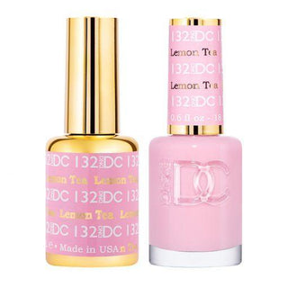  DND DC Gel Nail Polish Duo - 132 Pink Colors - Lemon Tea by DND DC sold by DTK Nail Supply