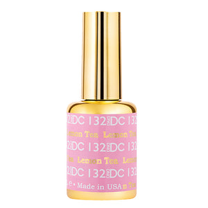 DND DC Gel Polish - 132 Pink Colors - Lemon Tea by DND DC sold by DTK Nail Supply