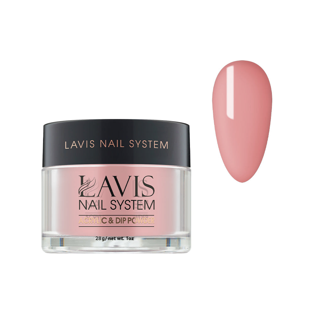 Lavis Acrylic Powder - 132 Smoky Salmon - Nude Colors by LAVIS NAILS sold by DTK Nail Supply