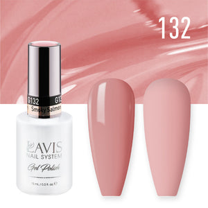 Lavis Gel Polish 132 - Nude Colors - Smoky Salmon by LAVIS NAILS sold by DTK Nail Supply